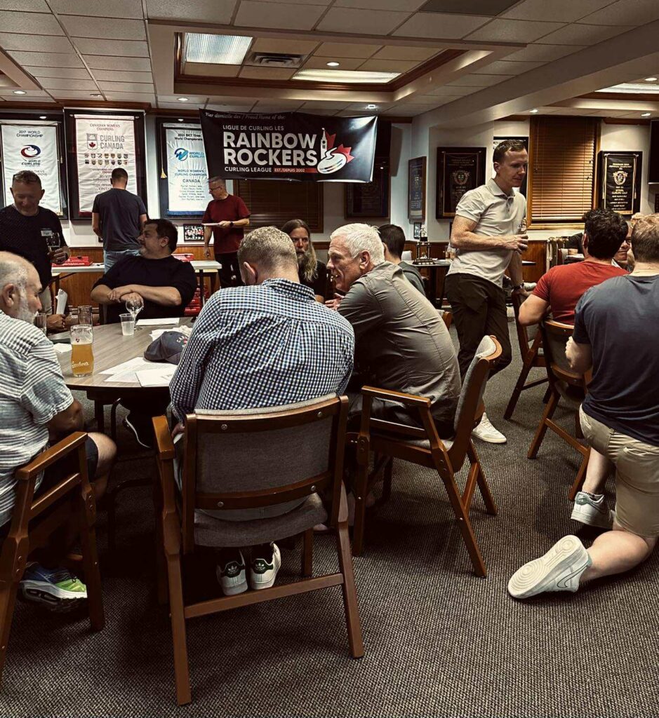 Photo of RRCL members at the Ottawa Curling Club